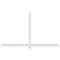 Ekena Millwork Eugene Architectural Grade PVC Gable Bracket, 108"W x 63"H x 4"D x 4"F, 14/12 Pitch GBP108X63X0404EUG00 - alternate 4